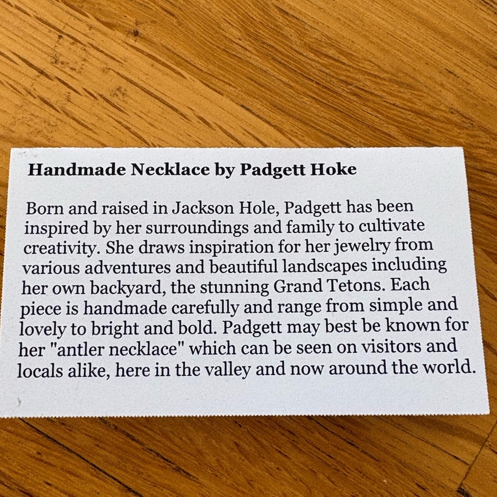Sterling Silver Jackson Hole / Grand Tetons Mountain Necklace - Picture 4 of 4